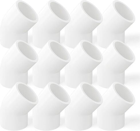 GASHER 25 قطعة تركيب الأنابيب البلاستيكية 1/2" PVC اقتران الأثاث الصف الأنابيب المقبس تركيبات، للمنزل أو الصناعية in Kuwait