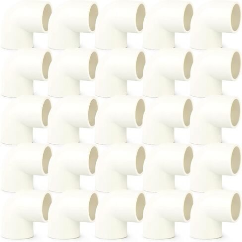 GASHER 25 قطعة تركيب الأنابيب البلاستيكية 1/2" PVC اقتران الأثاث الصف الأنابيب المقبس تركيبات، للمنزل أو الصناعية in Kuwait
