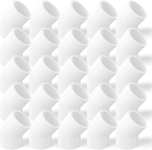 GASHER 25 قطعة تركيب الأنابيب البلاستيكية 1/2" PVC اقتران الأثاث الصف الأنابيب المقبس تركيبات، للمنزل أو الصناعية in Kuwait