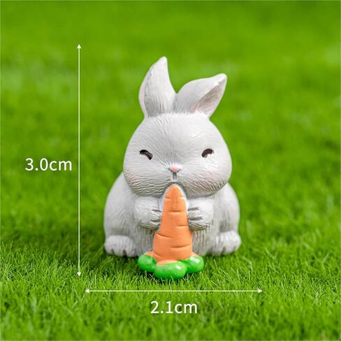 Cute Mini Creative The Little Rabbit Eating Radish Hinge Heads Decorative Topper Set 6PCS, Home Decoration,Magnetic Hinge Head Toppers Door Hinge in Saudi Arabia