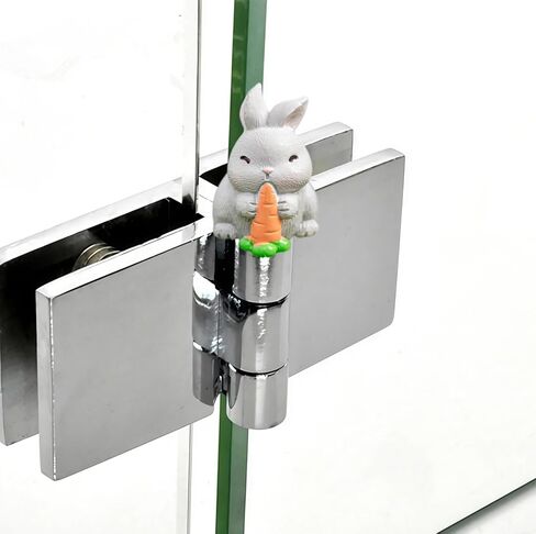 Cute Mini Creative The Little Rabbit Eating Radish Hinge Heads Decorative Topper Set 6PCS, Home Decoration,Magnetic Hinge Head Toppers Door Hinge in Saudi Arabia