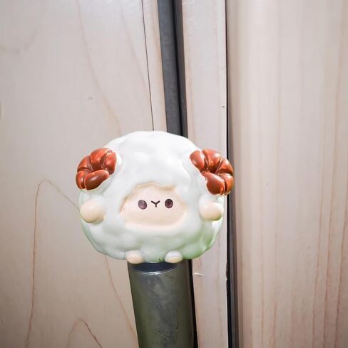 Cute Mini Creative Lamb,Sheep Hinge Heads Decorative Topper Set 6PCS, Home Decoration,Magnetic Hinge Head Toppers Door Hinge in Saudi Arabia