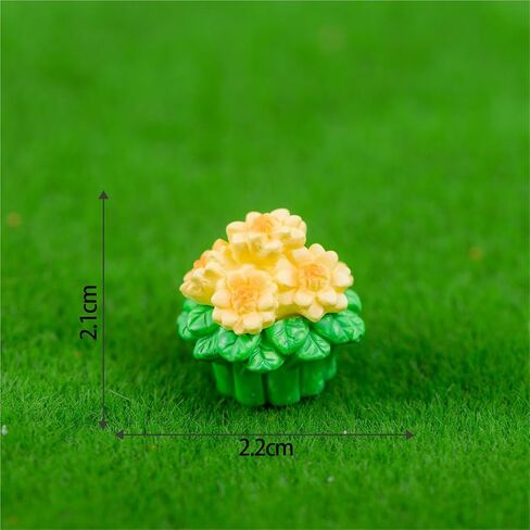 Cute Mini Creative Potted Small Yellow Flowers Hinge Heads Decorative Topper Set 6PCS, Home Decoration,Magnetic Hinge Head Toppers Door Hinge in Saudi Arabia