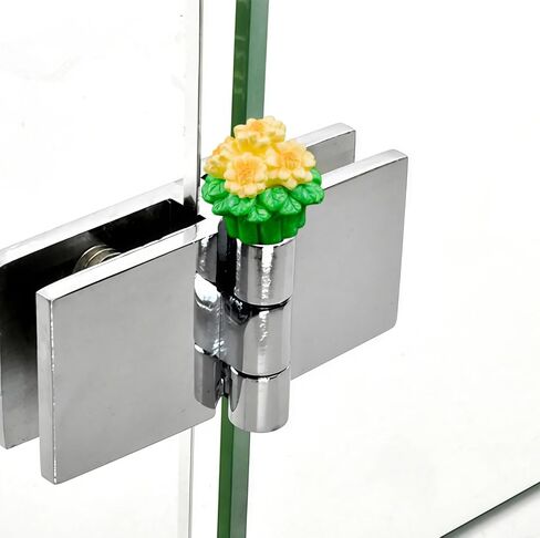 Cute Mini Creative Potted Small Yellow Flowers Hinge Heads Decorative Topper Set 6PCS, Home Decoration,Magnetic Hinge Head Toppers Door Hinge in Saudi Arabia