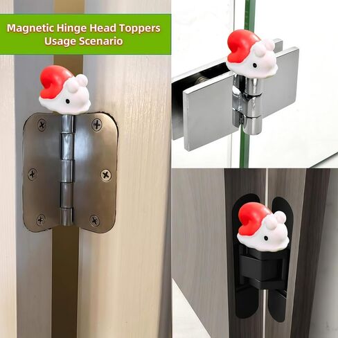 Cute Mini Creative Little Snail Hinge Heads Decorative Topper Set 6PCS, Home Decoration,Magnetic Hinge Head Toppers Door Hinge in Saudi Arabia