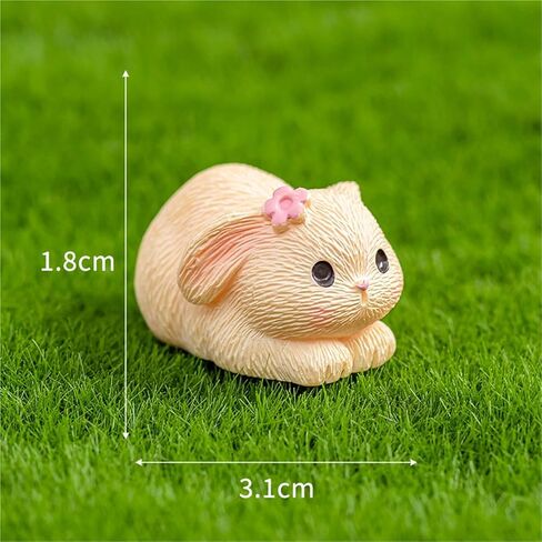 Cute Mini Creative Beige Rabbit Hinge Heads Decorative Topper Set 6PCS, Home Decoration,Magnetic Hinge Head Toppers Door Hinge in Saudi Arabia