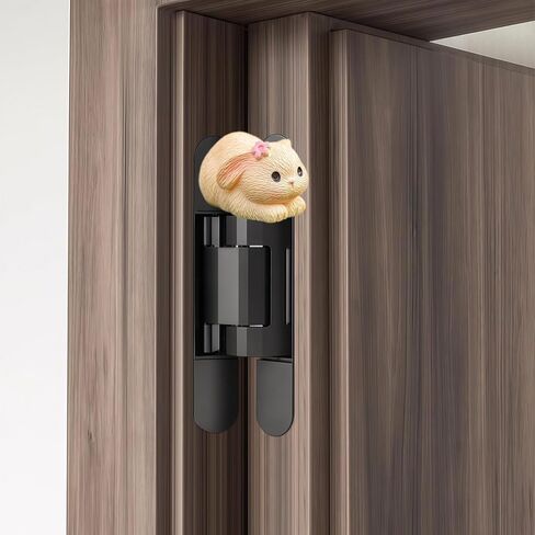 Cute Mini Creative Beige Rabbit Hinge Heads Decorative Topper Set 6PCS, Home Decoration,Magnetic Hinge Head Toppers Door Hinge in Saudi Arabia