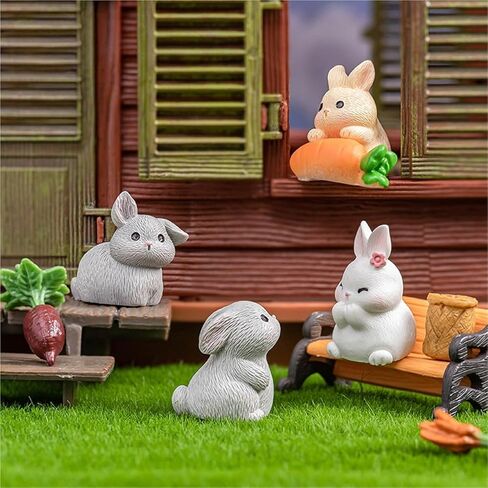 Cute Mini Creative Beige Rabbit Hinge Heads Decorative Topper Set 6PCS, Home Decoration,Magnetic Hinge Head Toppers Door Hinge in Saudi Arabia