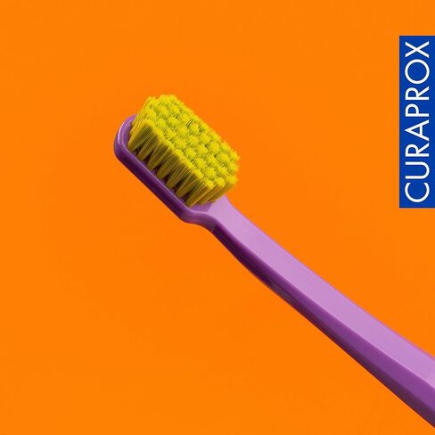 فرشاة أسنان كورابروكس CS 5460 فائقة النعومة – العناية بالأسنان واللثة للبالغين | شعيرات كيورين® فائقة النعومة للتنظيف اللطيف | أزرق-أرجواني، عبوة واحدة in Kuwait