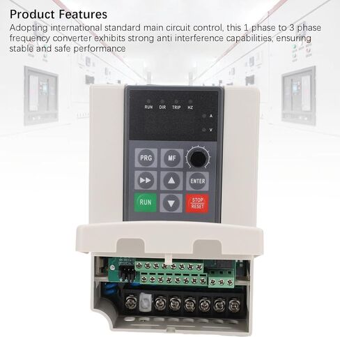 Fafeicy 0.75KW Vector Frequency Converter Single to 3 Phase Inverter High to 3PH Variable Frequency Drive AC220V Input for CNC Machines in Saudi Arabia