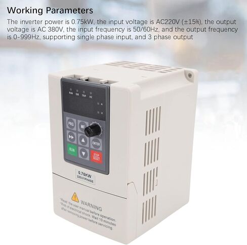 Fafeicy 0.75KW Vector Frequency Converter Single to 3 Phase Inverter High to 3PH Variable Frequency Drive AC220V Input for CNC Machines in Saudi Arabia