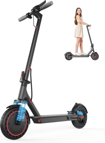 Electric Scooter, Max 19 MPH & 23 Miles, Dual Suspension, 350W Motor, 8.5" Tires, Lightweight Foldable Commuting E-Scooter with Cruise Control, APP Control for Adults and Teens in Kuwait