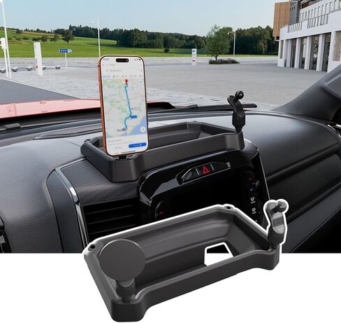 12 بوصة شاشة Dashboard Storage Organizer متوافق مع 2019-2025 Dodge RAM 1500 Dashboard Storage Tray Replacation for 2019-2025 Dodge RAM 1500 Accessories in Kuwait