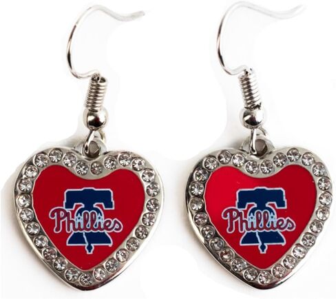 فيلادلفيا أقراط متدلية على شكل قلب مرصعة بالكريستال in Kuwait