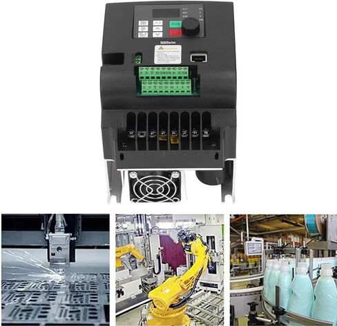 Naroote 2.2KW Vector Frequency Converter, Input 1PH 110V Output 3PH 0-110V Variable Frequency Drive, Cooling Fan Control Inverter with LED Display & PID Controller for Motors Fans in Saudi Arabia