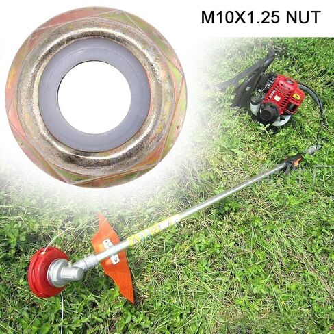 Left Hand Thread Collar Nut, Universal M10x1.25 Left Hand Thread Nut Replacements, Brush Cutter Gear Head Accessories in Kuwait