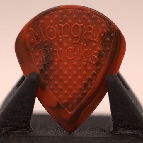 6 Morgan Picks MM1 Plectrums - high precision premium picks - Medium Size Guitar Picks - Guitar Picks with Strong Grip & Clear Response - Guitar Pick for Precise Playing - Red/Black - Made in Denmark in Saudi Arabia