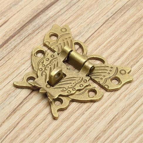 Latch Lock Alloy Butterfly Latch Catch Wooden Jewelry Box Case Hasp Lock Home Decoration in Saudi Arabia