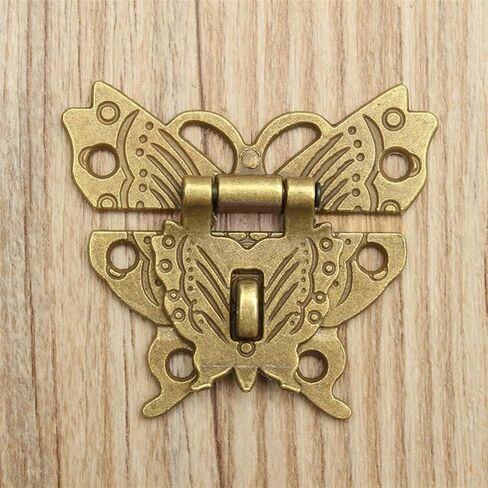 Latch Lock Alloy Butterfly Latch Catch Wooden Jewelry Box Case Hasp Lock Home Decoration in Saudi Arabia