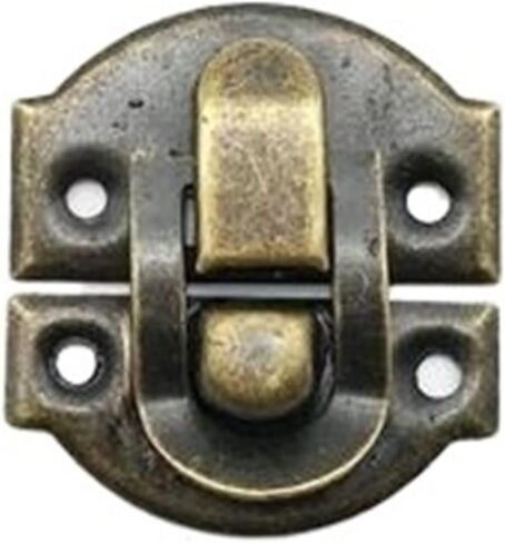 مزلاج قفل ديكور العتيقة النحاس الفضة والمجوهرات الصدر هدية صندوق النبيذ حالة خشبية غلق بمشبك قفل بمزلاج قفل قابل للقفل in Kuwait