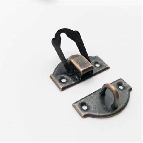 مزلاج قفل ديكور العتيقة النحاس الفضة والمجوهرات الصدر هدية صندوق النبيذ حالة خشبية غلق بمشبك قفل بمزلاج قفل قابل للقفل in Kuwait