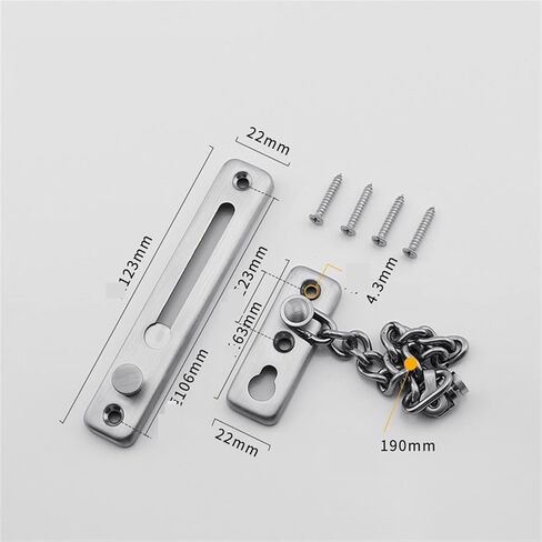 Chain Lock Stainless Steel Anti-Theft Chain Door Buckle Anti-Theft Lock Home Thickened Anti-Theft Buckle in Saudi Arabia