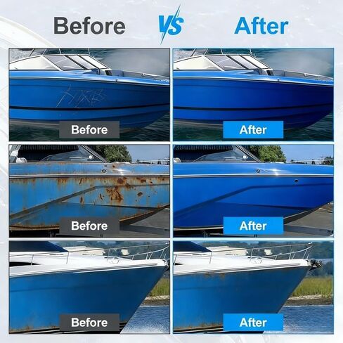 Boat Paint 35 Oz Gloss Marine Boat Topside Bottom Marine Coating Topside Enamel Paint for Boats, Wood, Fiberglass, Aluminum, Metals, Oil-Based Epoxy Blue in Kuwait