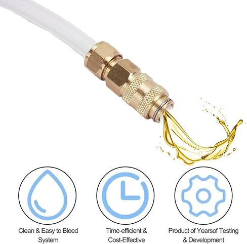 مجموعة تنزف التوجيه الهيدروليكي من Seastar - تنزف التوجيه البحري وصيانة التوجيه الهيدروليكي، موصلات سريعة مانعة للتسرب، متوافقة مع أنظمة التوجيه الهيدروليكية Seastar وغيرها in Kuwait