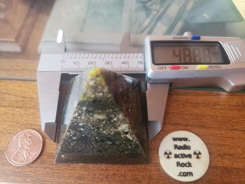 Radioactive Uranium Ore Pyramid for Science, Collecting, Safe Handling of Radioactive Material. Geiger Check, Cloud Chamber, Uranium Glass... (Small) in Saudi Arabia