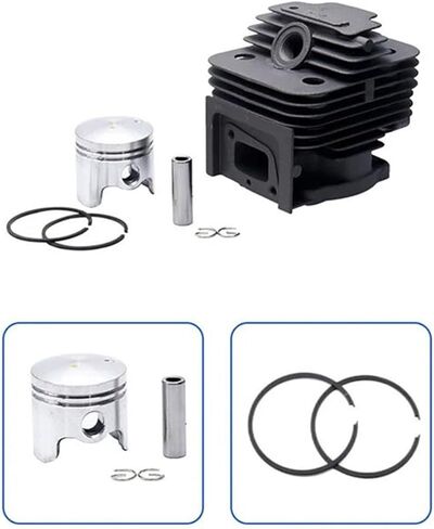 Cylinder Piston Ring Gasket, 40Mm Lawn Mower Cylinder Assembly Piston Kit Compatible with 1E40F 1E40-5 1E44F Parts in Saudi Arabia