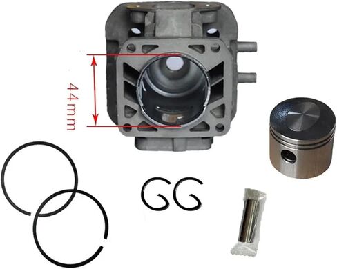 Cylinder Piston Ring Gasket, 44mm Cylinder Piston Kit Compatible with TJ53 TJ53E 11005-0650 11005-2166 in Saudi Arabia