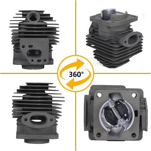 حشية حلقة المكبس الأسطوانية، طقم مكبس أسطواني لجزازة العشب 36 مم متوافق مع 1E36F-2 TL33 CG330 TB33 TU33 in Saudi Arabia