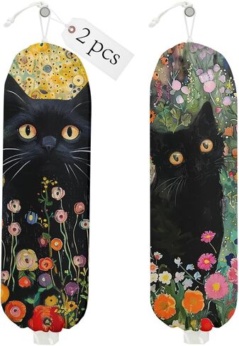 حامل كيس بلاستيكي التخييم ، حامل حقيبة البقالة على الحائط لحقيبة التخزين البلاستيكية ، إكسسوارات العربة لداخل أكياس البقالة القابلة لإعادة الاستخدام ، سحب الحبل ، الهدايا للنساء أمي. in Kuwait