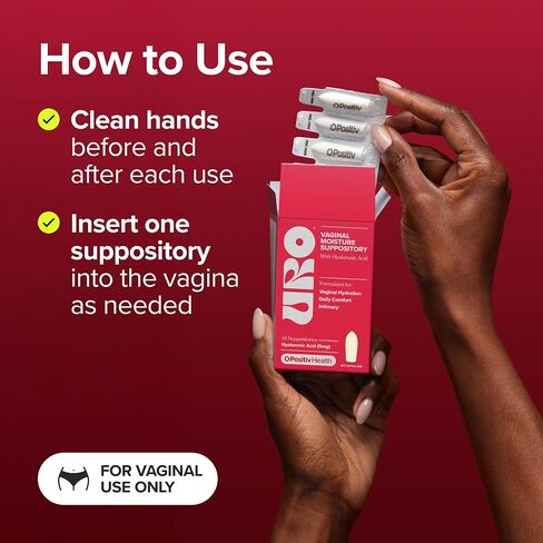 تحميلة O Positiv URO المهبلية المرطبة بحمض الهيالورونيك تدعم الترطيب المهبلي والراحة اليومية والعلاقة الحميمة الأسهل - 10 تحاميل in Kuwait