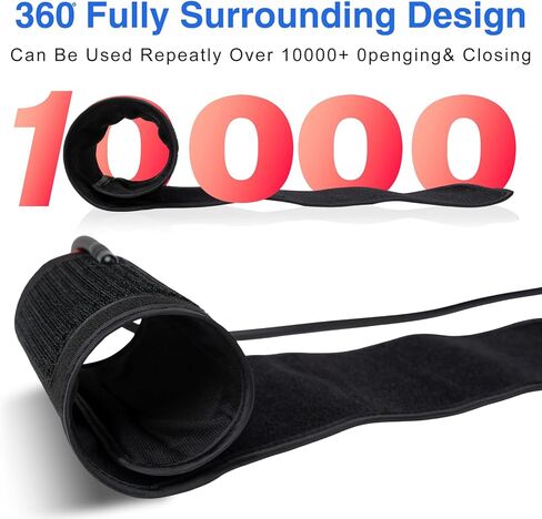 الكفة الأسطوانية لضغط الدم، الكفة للبالغين، الكفة BP العالمية، متوافقة مع معظم الشاشات، الكفة البديلة لضغط الدم ARM مع 8 موصلات، مقاس واحد يناسب 7 بوصات - 16.5 بوصة (17-42 سم) أسود in Kuwait