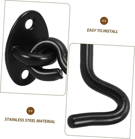 STOBOK 1 مجموعة الحظيرة مزلاج الباب قفل بخطاف سهل التركيب انزلاق قفل الباب للحظائر تصميم أنيق متعدد الاستخدامات هوك لإغلاق آمن in Saudi Arabia