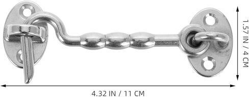 316 Stainless Steel Windproof Hook Latch for Doors and Windows Heavy Duty Eye Hook with Mounting Screws for Barns and Marine Applications in Saudi Arabia