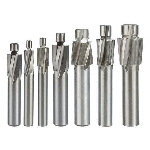 القاطع HSS Counterbore نهاية مطحنة M3-M12 الطيار الشق أداة وسع نهاية المطاحن CNC راوتر بت أداة طحن in Kuwait