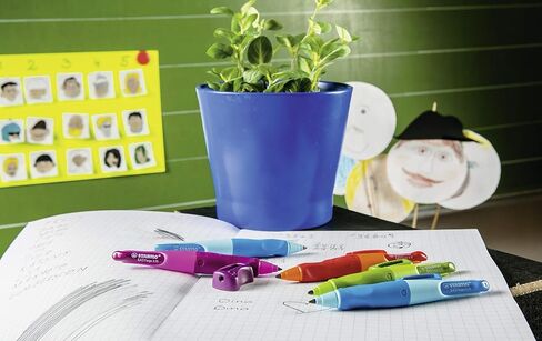 Handwriting Pencil - STABILO EASYergo 3.15 - Right Handed - Light Blue/Dark Blue + Sharpener in Saudi Arabia