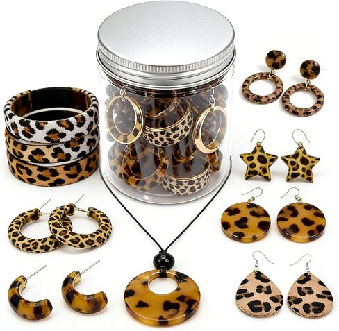 Mystery Jewelry Gift Box Set for Women, 40-45 Pieces, Necklace Earrings Rings Bracelet Keychain Hair Clips in Saudi Arabia
