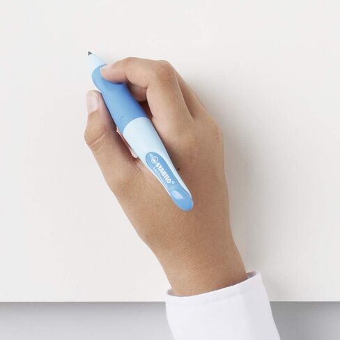 Handwriting Pencil - STABILO EASYergo 3.15 - Right Handed - Light Blue/Dark Blue + Sharpener in Saudi Arabia