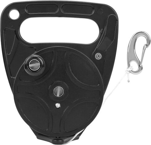 Diving Reel MultiPurpose with 289FT Line, Portable Kayak Anchor System, Blue - Durable ABS Construction, Easy Handle Buckle, Ideal for Scuba Diving Accessories (Black) in Saudi Arabia