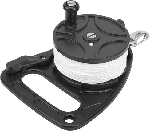 Diving Reel MultiPurpose with 289FT Line, Portable Kayak Anchor System, Blue - Durable ABS Construction, Easy Handle Buckle, Ideal for Scuba Diving Accessories (Black) in Saudi Arabia