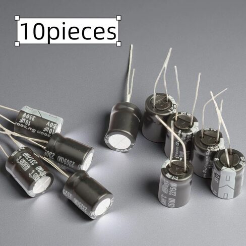 350V 10UF 10x13mm Capacitors (10pieces) in Saudi Arabia