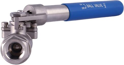 ARITA Spring Return "Deadman" Handle Ball Valve 1/2", Stainless Steel 304 Full Port 1500PSI for Water, Oil & Gas, Female NPT in Kuwait