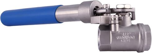 ARITA Spring Return "Deadman" Handle Ball Valve 1/2", Stainless Steel 304 Full Port 1500PSI for Water, Oil & Gas, Female NPT in Kuwait