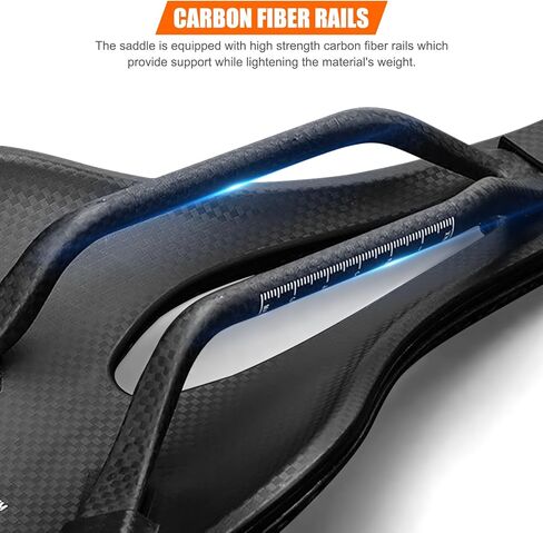 EVTSCAN 3D Printed Bike Saddle, Carbon Fiber Shock Absorption Comfortable Lightweight Cycling Saddle for Road Bikes in Saudi Arabia