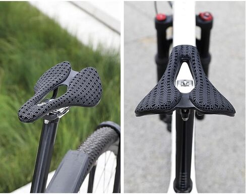 EVTSCAN 3D Printed Bike Saddle, Carbon Fiber Shock Absorption Comfortable Lightweight Cycling Saddle for Road Bikes in Saudi Arabia