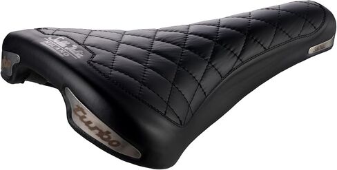 Selle Italia Turbo Bonnie Vintage Saddle: Black, L1 in Saudi Arabia