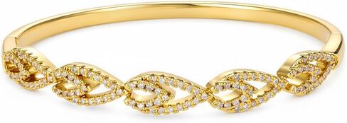 أساور Hotoo Gold Flower أساور متعددة الطبقات واسعة للنساء مجوهرات سهلة المفتوحة غير القابلة للتكديس لهدايا عيد ميلاد عيد الميلاد in Kuwait